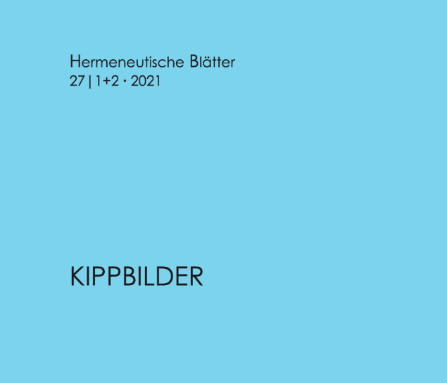 "Kippbilder" auf blauem Hintergrund